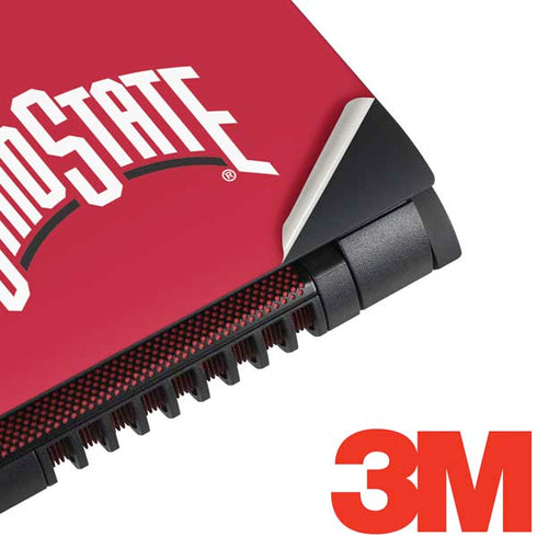 Ohio State University OSUBuckeyes Light Grey Dell Inspiron Skin